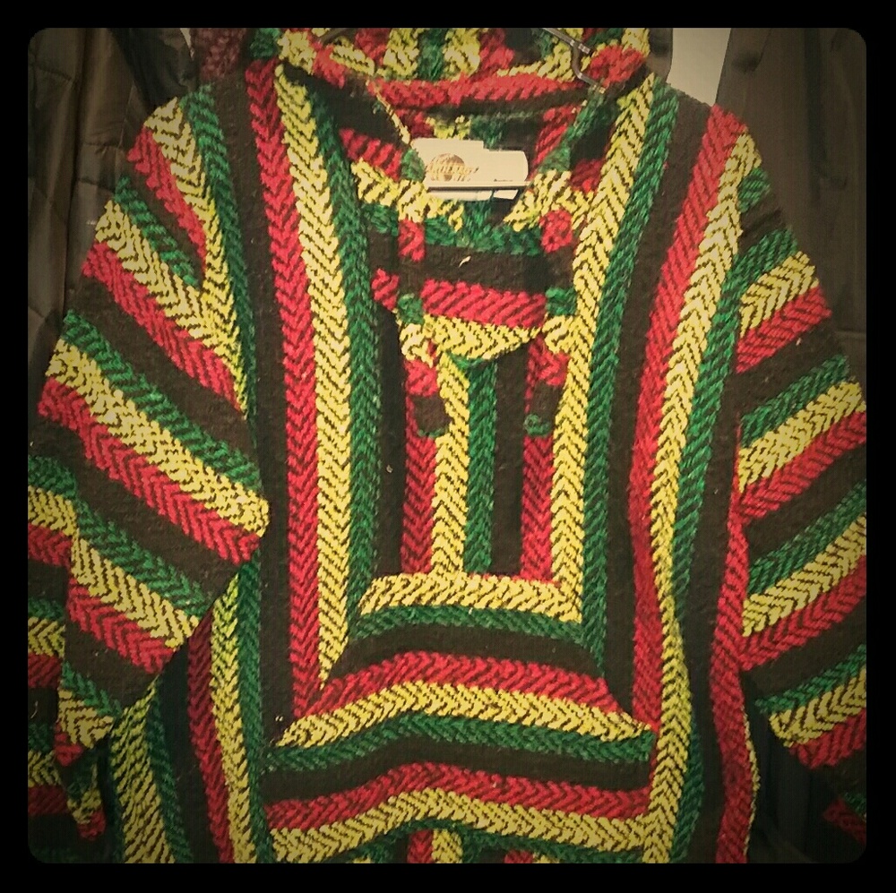 Rasta Poncho Hoody